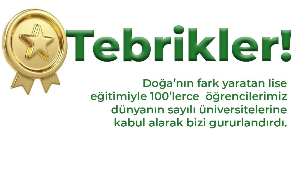 DOĞA'DAN DÜNYA ÜNİVERSİTELERİNE