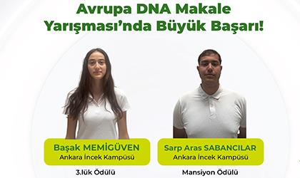 AVRUPA DNA GÜNÜ KOMPOZİSYON VE VİDEO YARIŞMASI'NDA BÜYÜK BAŞARI