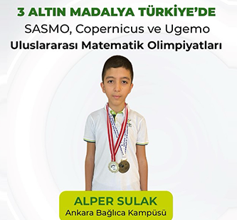 MATEMATİKTE 3 ALTIN MADALYA