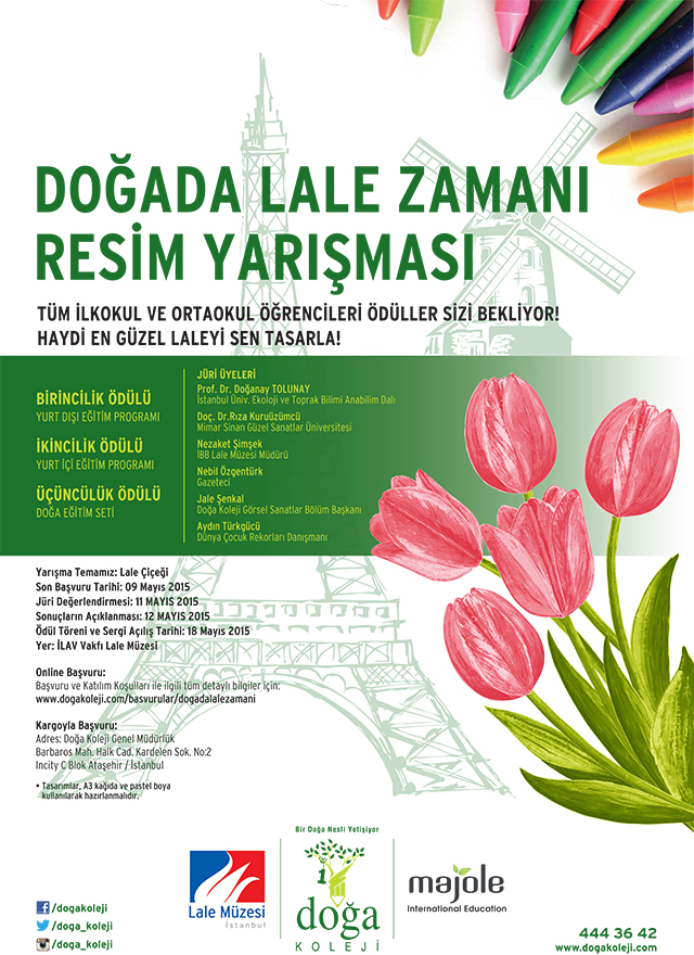 DOĞADA LALE ZAMANI RESİM YARIŞMASI BAŞVURULARI BAŞLADI! DOĞADA LALE ZAMANI RESİM YARIŞMASI BAŞVURULARI BAŞLADI!