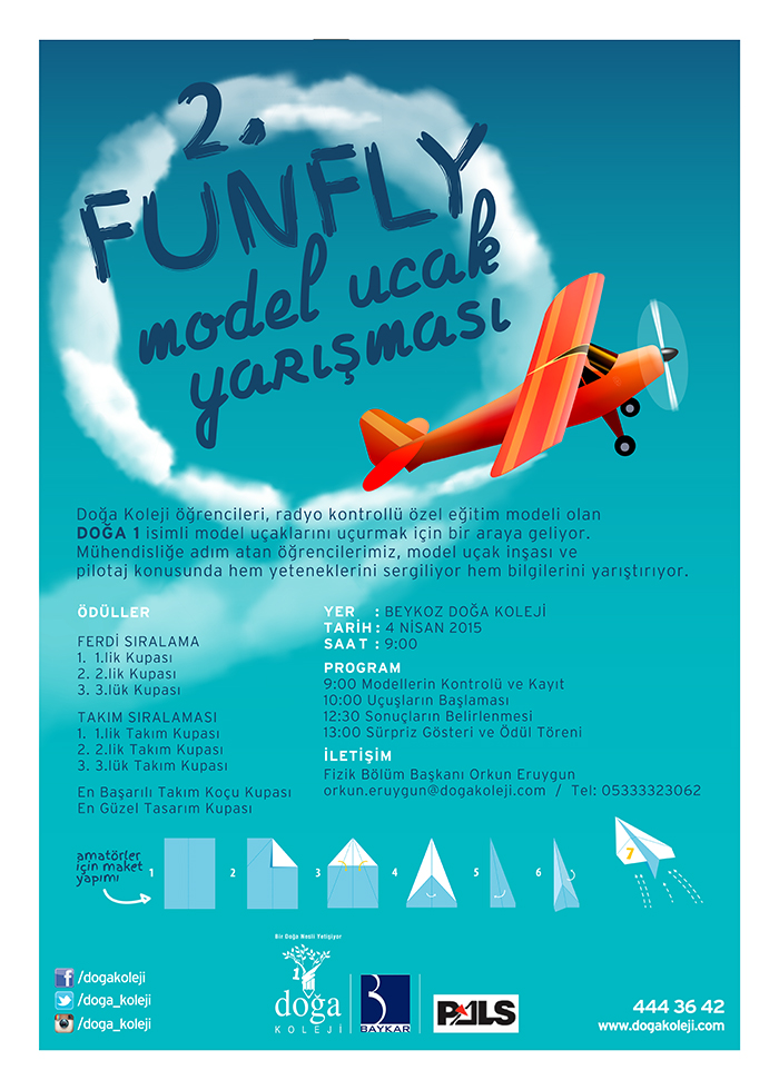 Doğa Okulu Funfly Model uçak yarışması